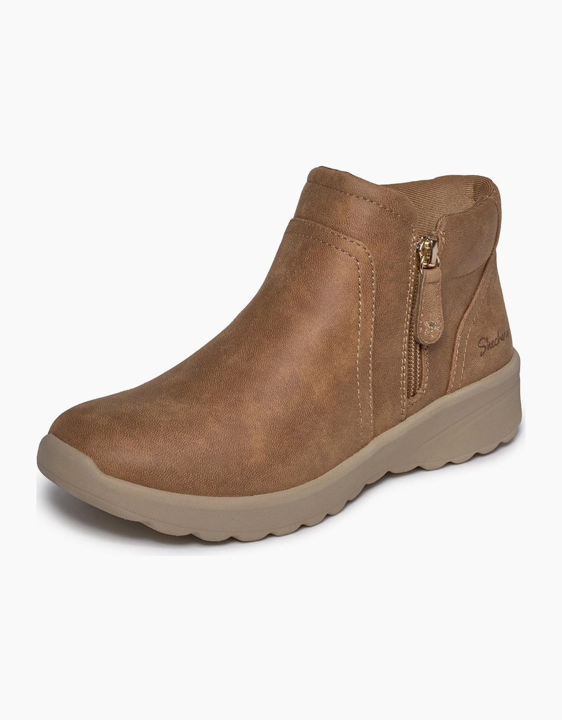Skechers Lovely Vibe Forever Mine Textile Women's Chestnut Boots
