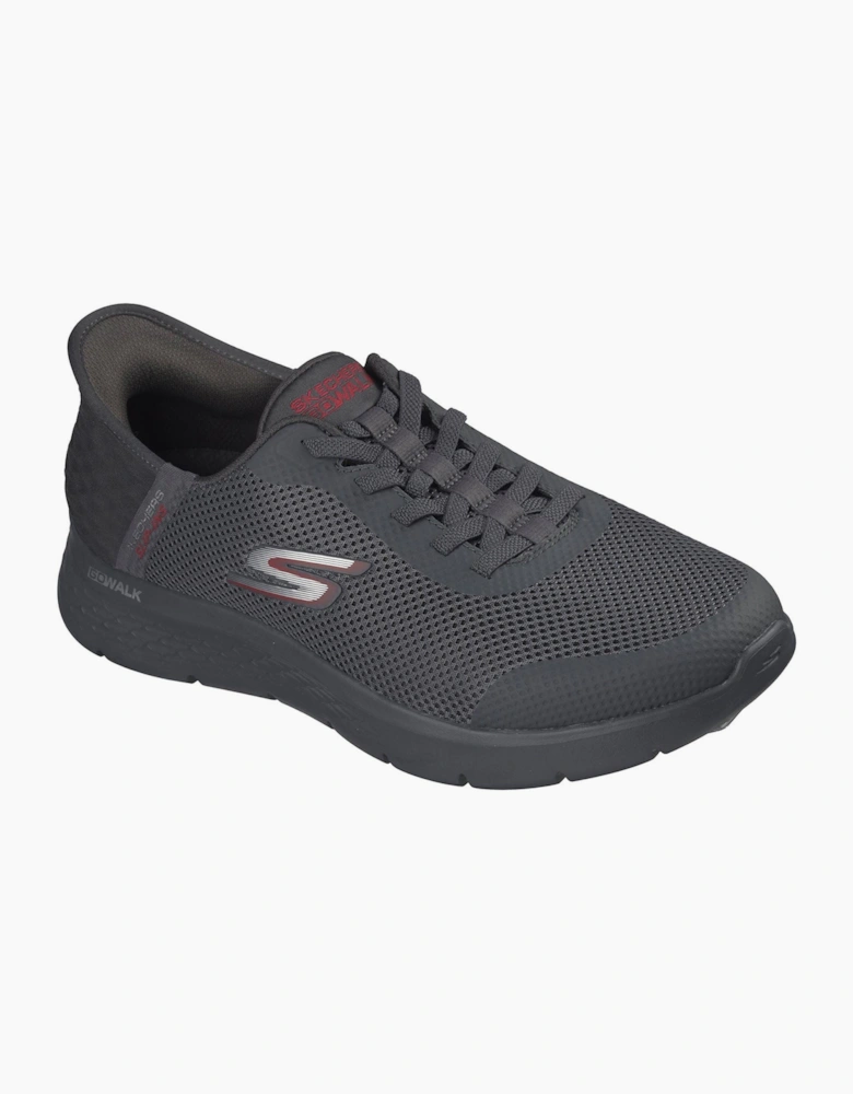 Skechers GO WALK Flex Hands Up Textile Men's DARK GREY Trainers