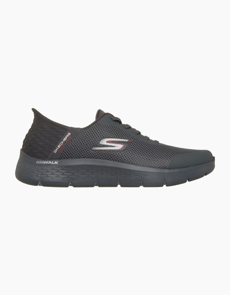 Skechers GO WALK Flex Hands Up Textile Men's DARK GREY Trainers