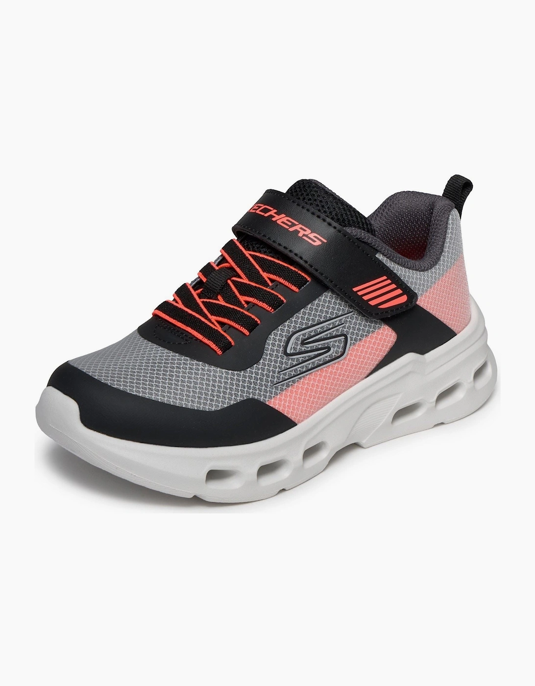 Skechers Glide-Step Drift Zorzox Textile Black & White/Orange Trainers