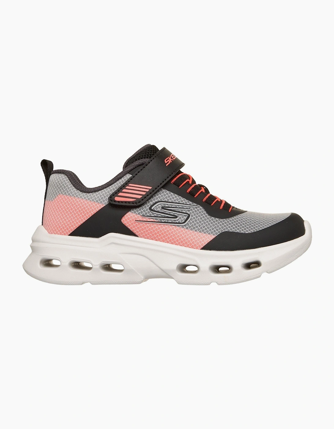 Skechers Glide-Step Drift Zorzox Textile Black & White/Orange Trainers