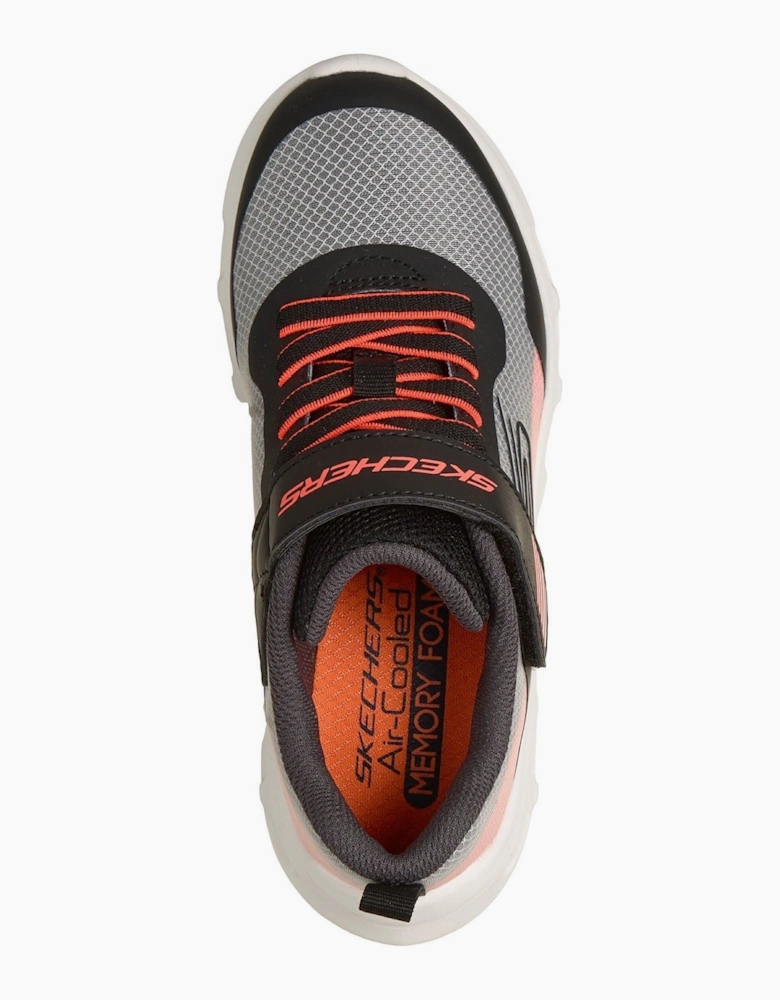 Skechers Glide-Step Drift Zorzox Textile Black & White/Orange Trainers