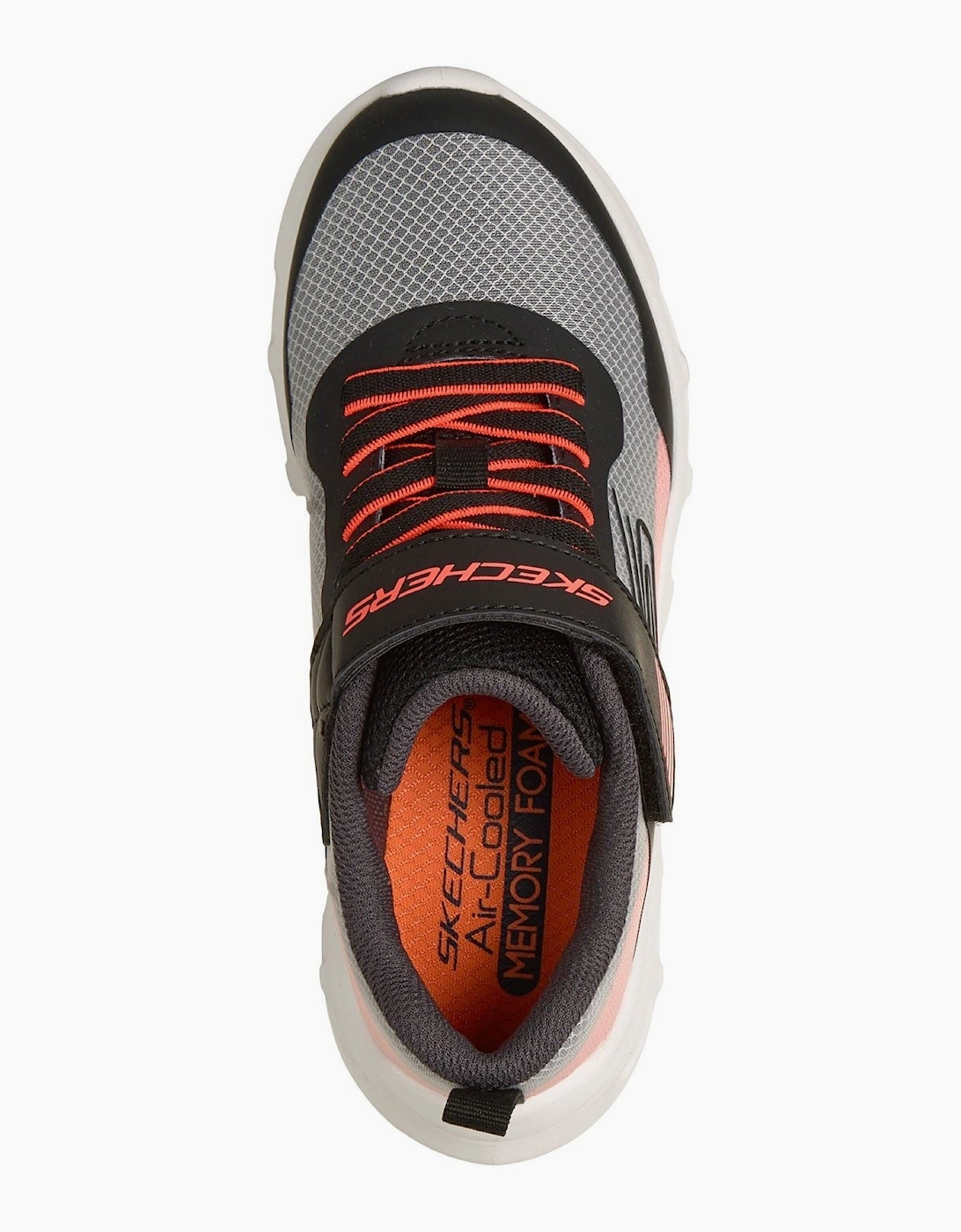 Skechers Glide-Step Drift Zorzox Textile Black & White/Orange Trainers