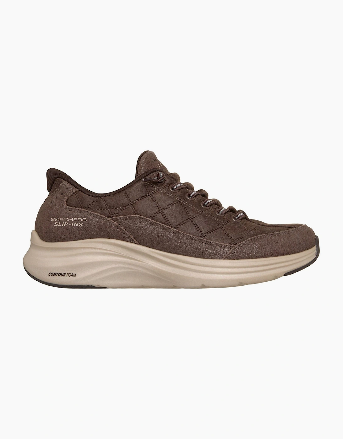 Skechers Contour Foam - Cozy Fit Natural Ease Leather Women's Chocolate Trainers