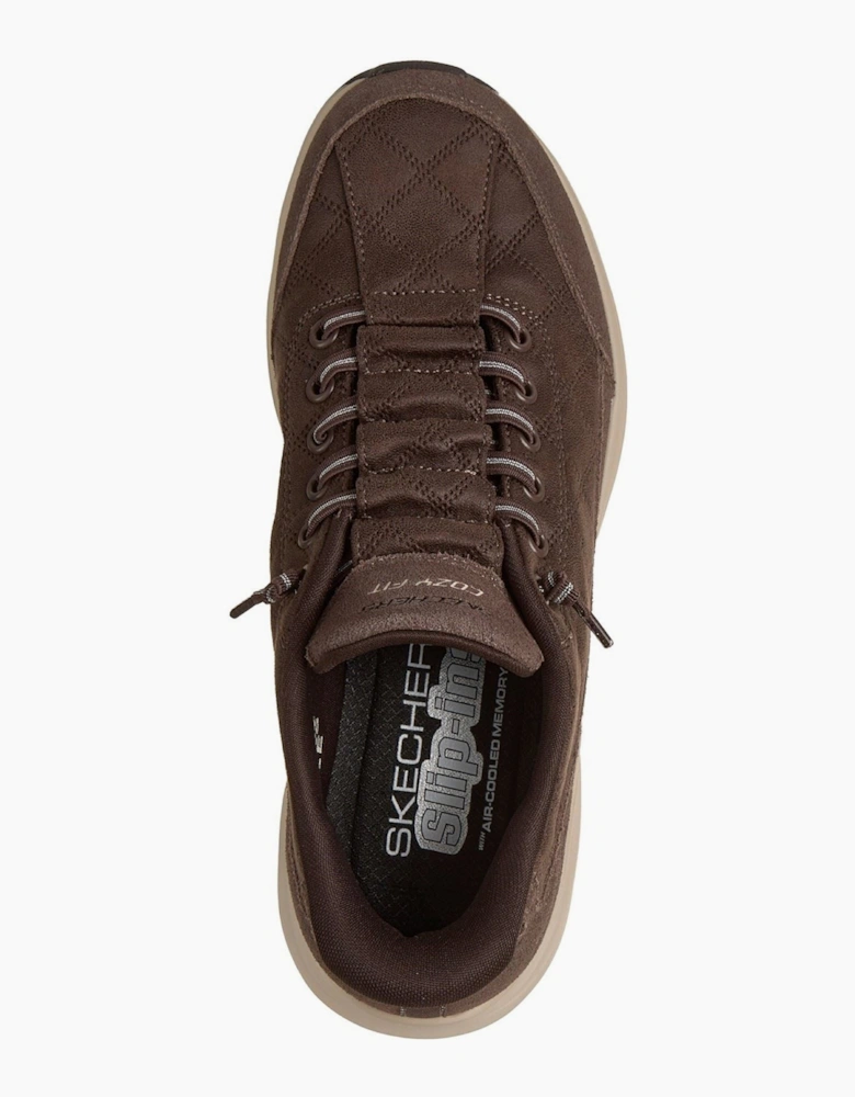 Skechers Contour Foam - Cozy Fit Natural Ease Leather Women's Chocolate Trainers