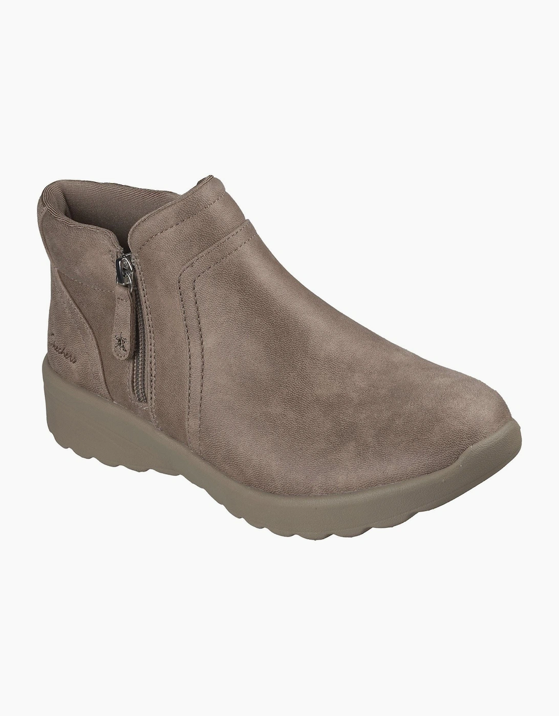 Skechers Lovely Vibe Forever Mine Textile Women's Dark Taupe Boots