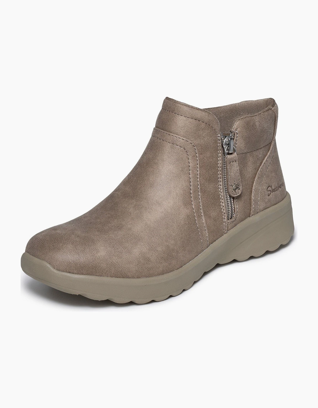 Skechers Lovely Vibe Forever Mine Textile Women's Dark Taupe Boots