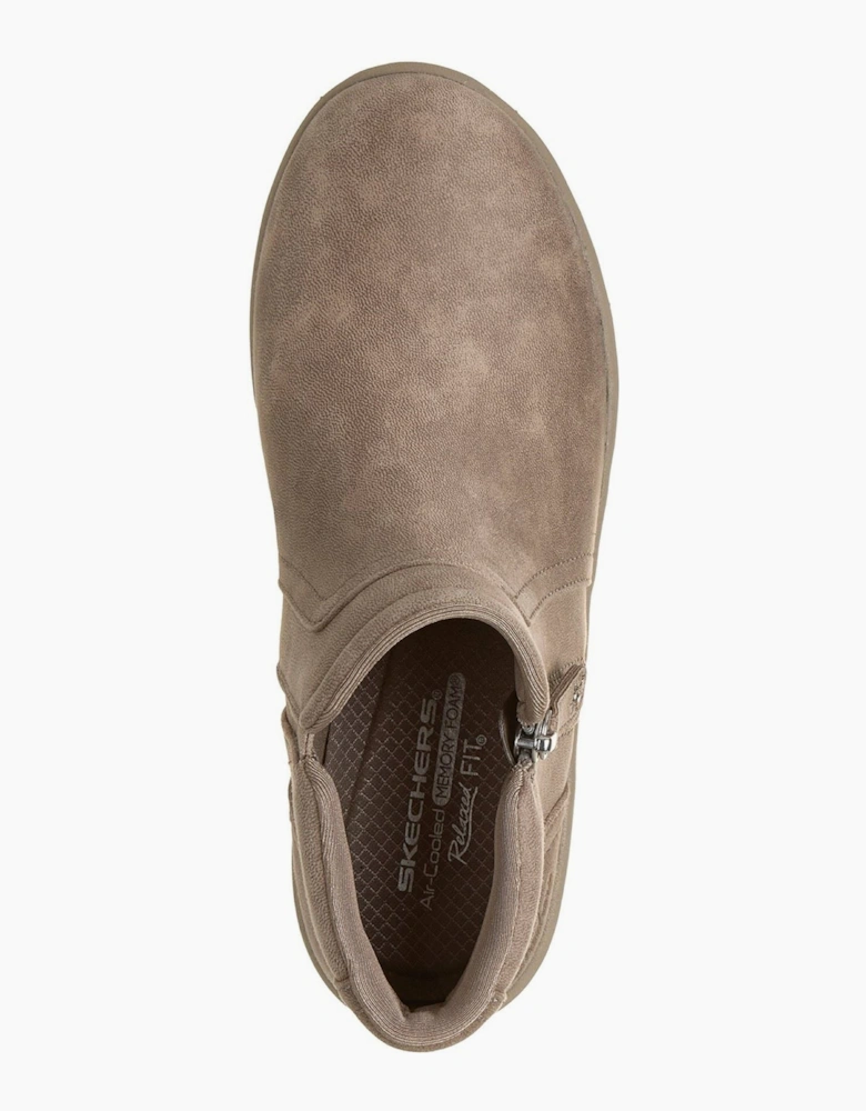 Skechers Lovely Vibe Forever Mine Textile Women's Dark Taupe Boots