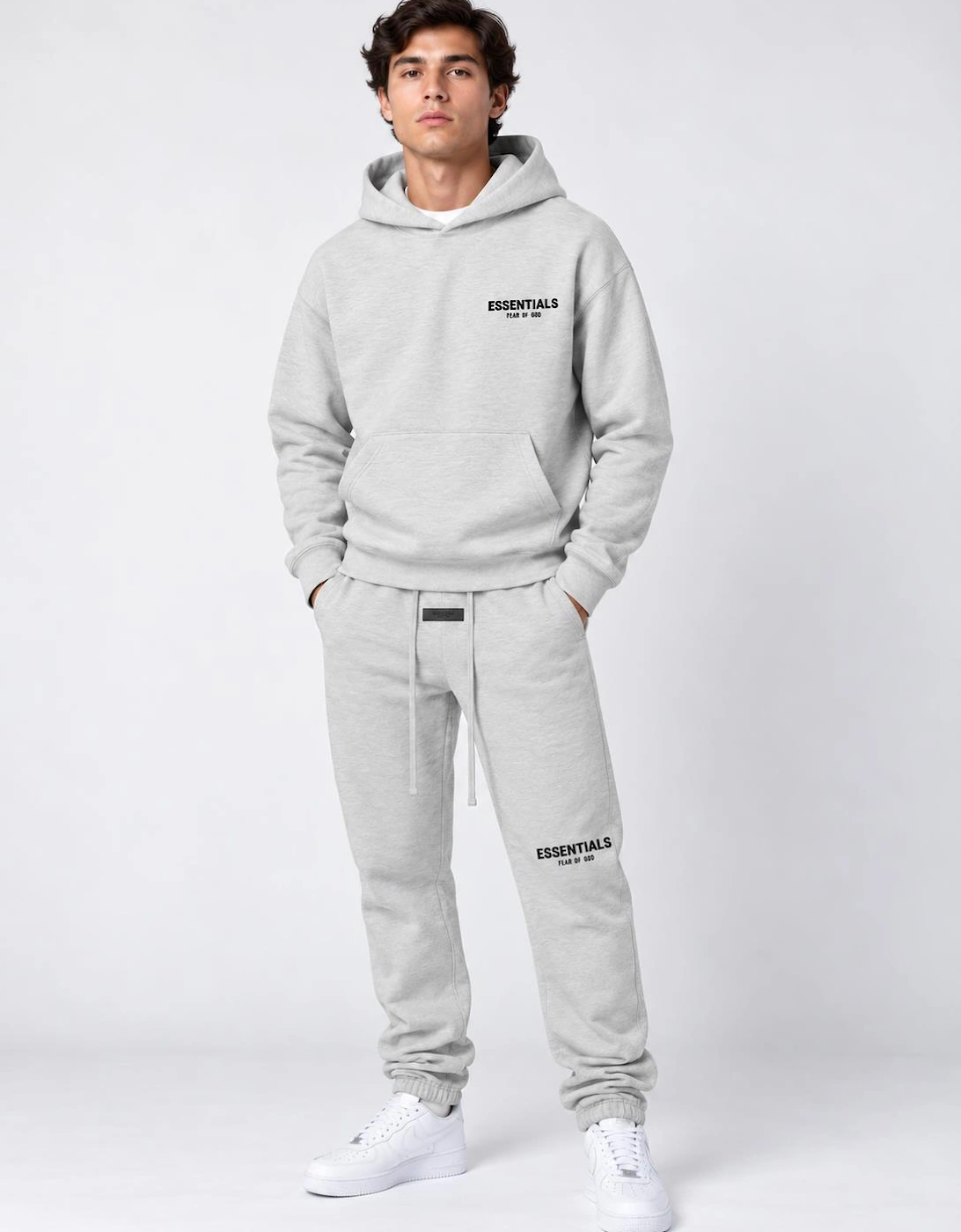 Fear Of God Essentials Full Tracksuit Light Oatmeal (SS22)
