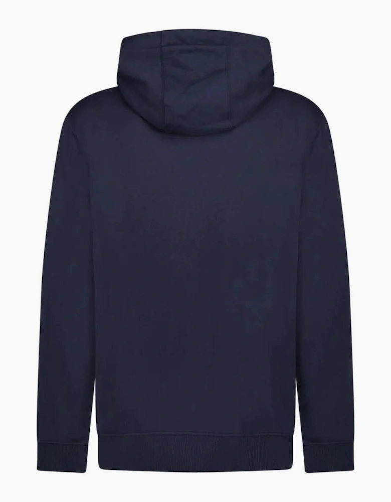 Burberry Hove Check Hoodie Navy