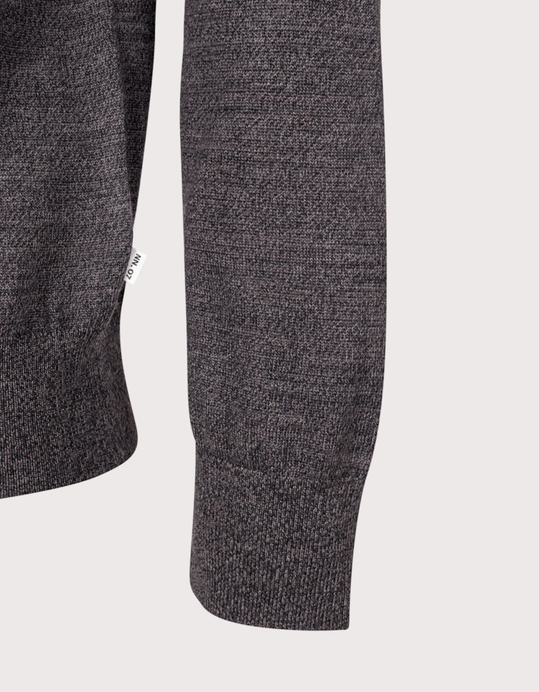 Emerson Long Sleeve Wool Knitted Polo Shirt