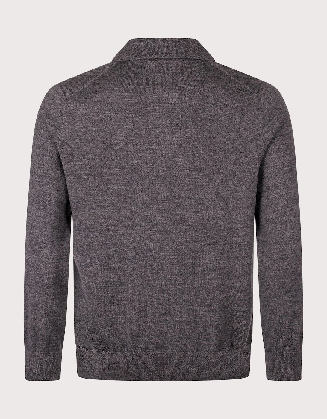 Emerson Long Sleeve Wool Knitted Polo Shirt