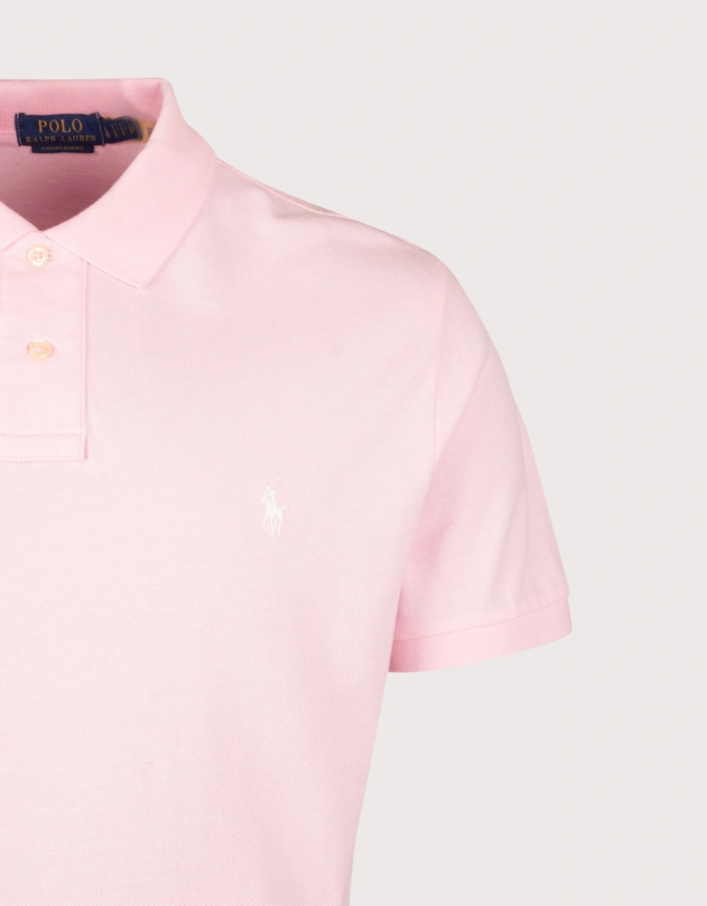 Custom Slim Fit Mesh Polo Shirt