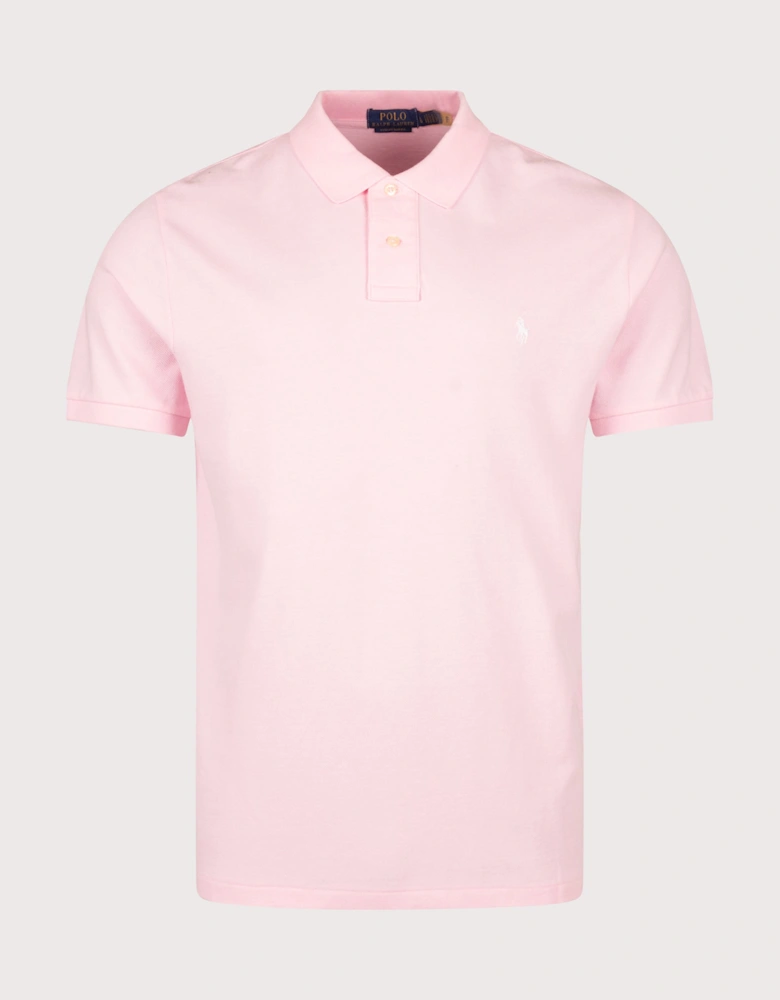 Custom Slim Fit Mesh Polo Shirt