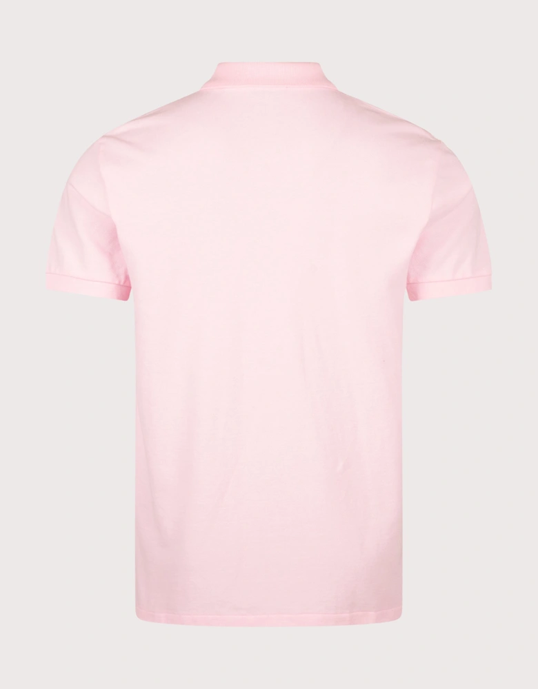 Custom Slim Fit Mesh Polo Shirt
