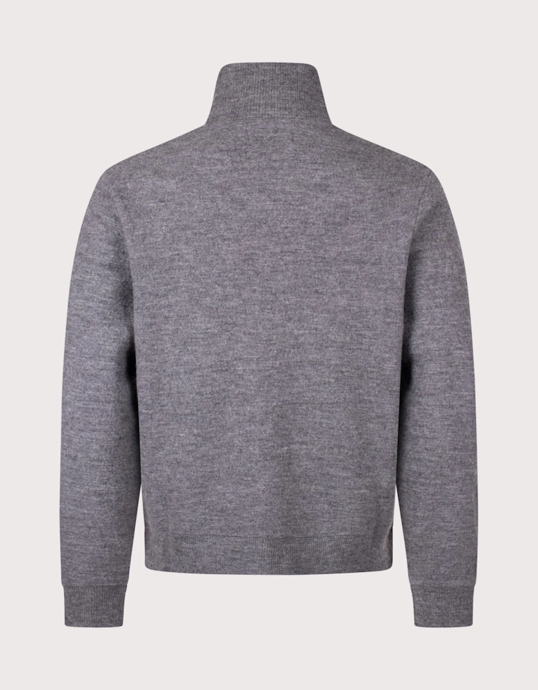 Boiled Zip Through Knit Jumper