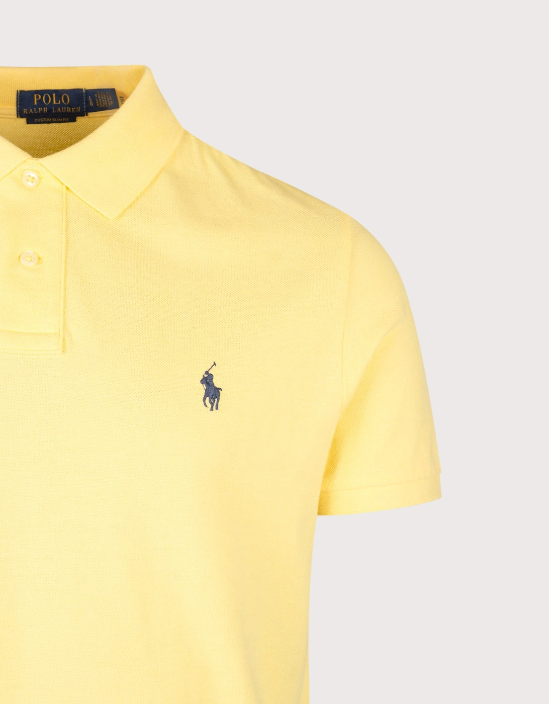Custom Slim Fit Mesh Polo Shirt