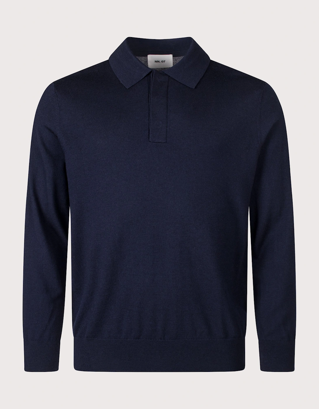 Emerson Long Sleeve Wool Knitted Polo Shirt