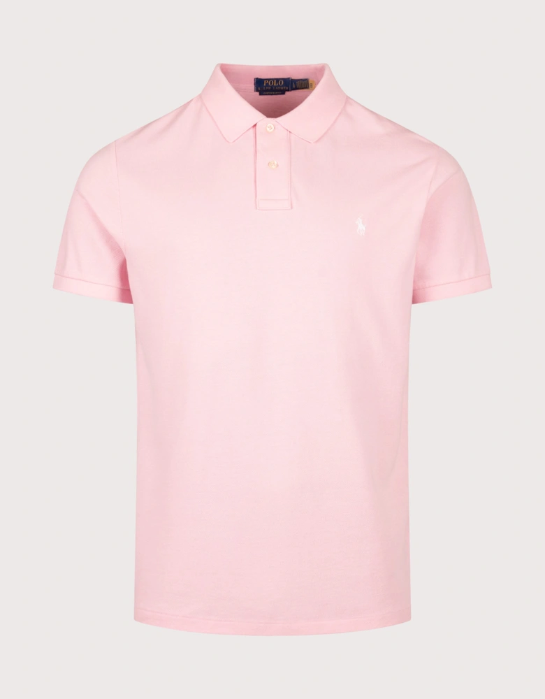 Custom Slim Fit Mesh Polo Shirt