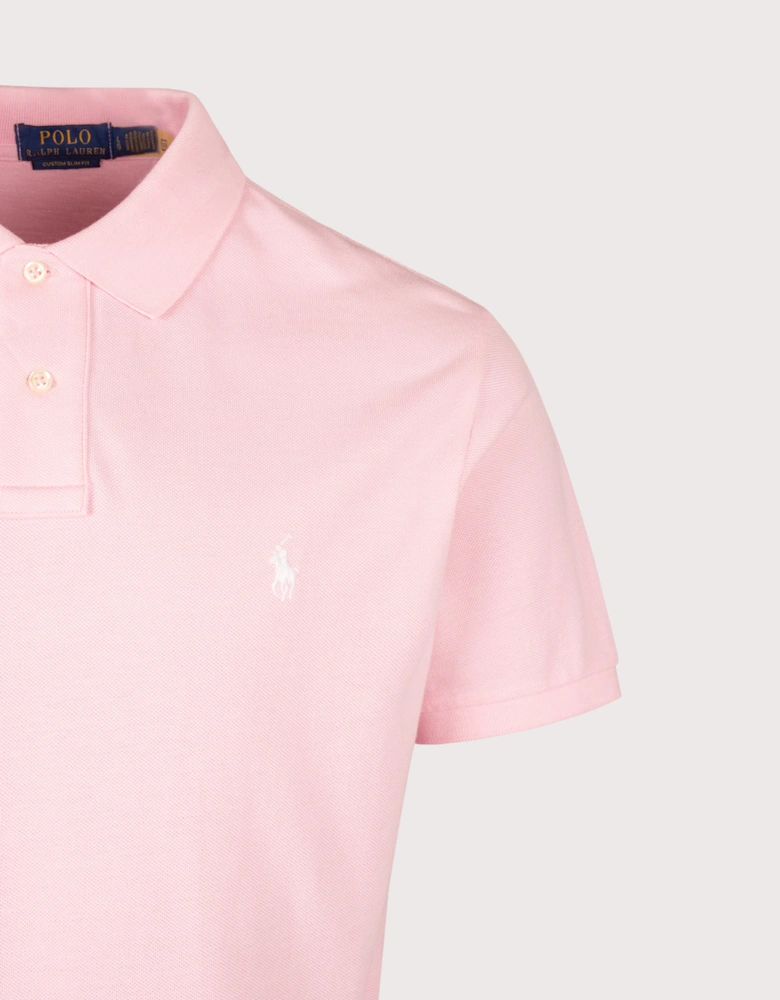 Custom Slim Fit Mesh Polo Shirt