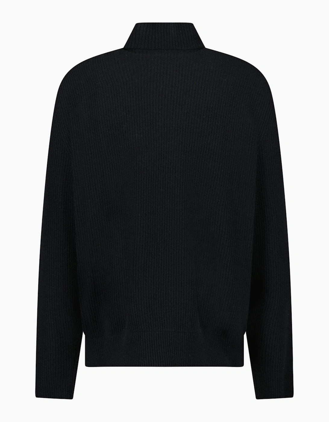 Moncler High-Neck Zip-Up Down Jacket in Black