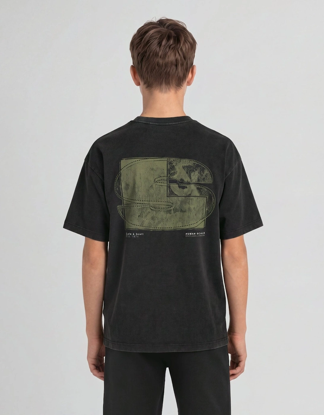 Half Tone Monogram Graphic T-Shirt