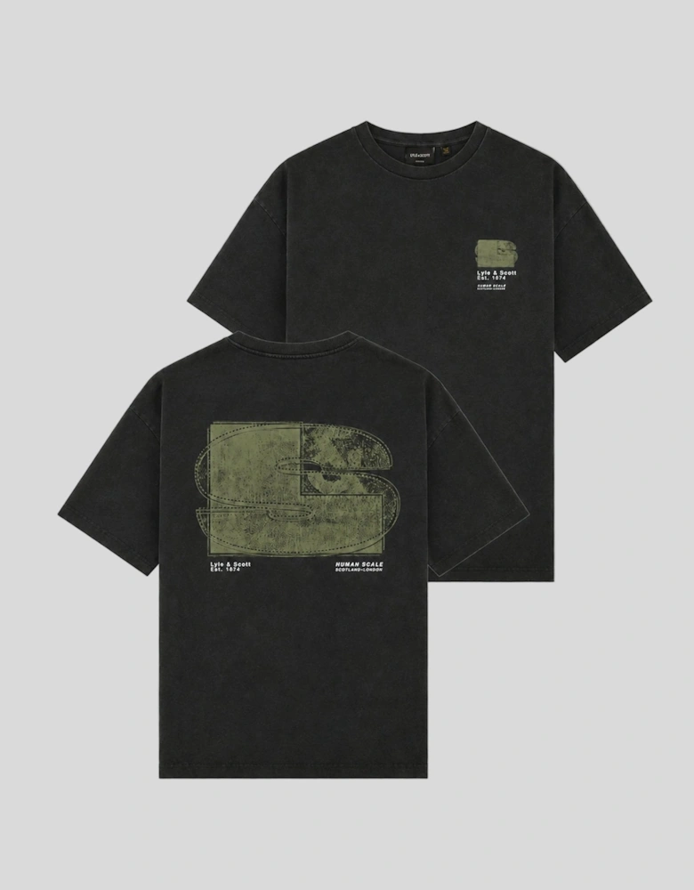 Half Tone Monogram Graphic T-Shirt