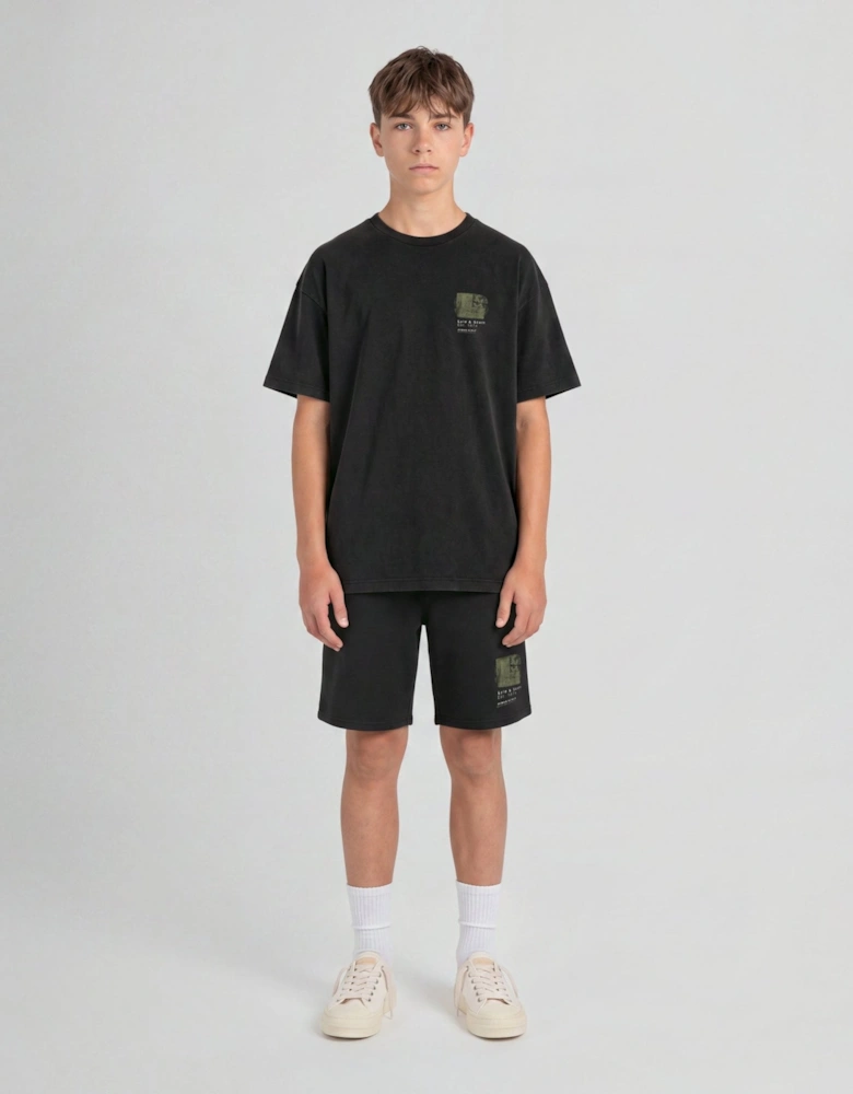 Half Tone Monogram Graphic T-Shirt