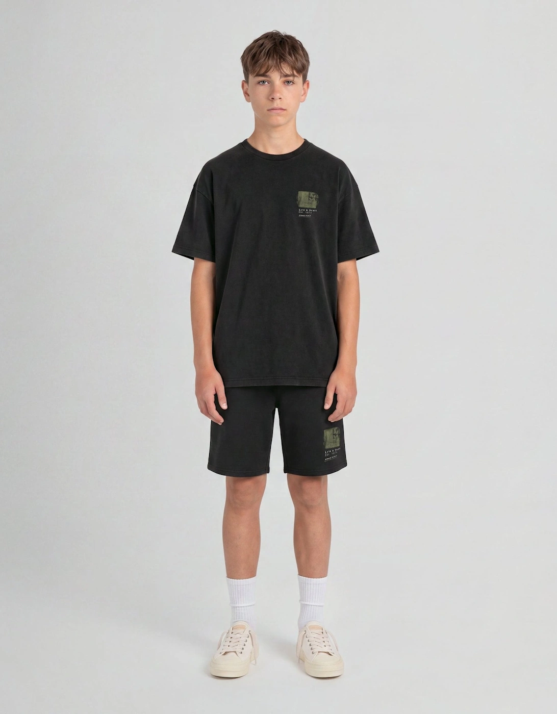 Half Tone Monogram Graphic T-Shirt