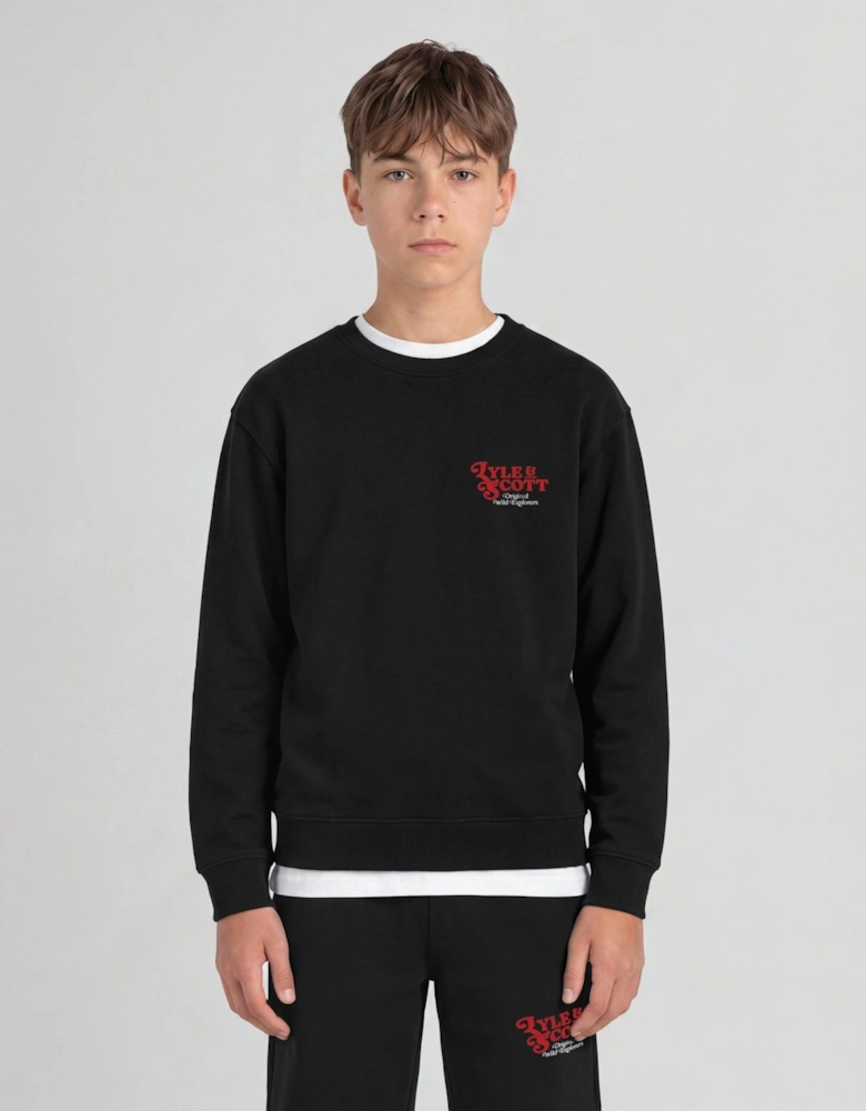 Landscape Graphic Crew Neck Sweatshirt