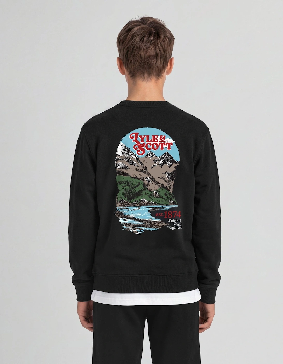 Landscape Graphic Crew Neck Sweatshirt