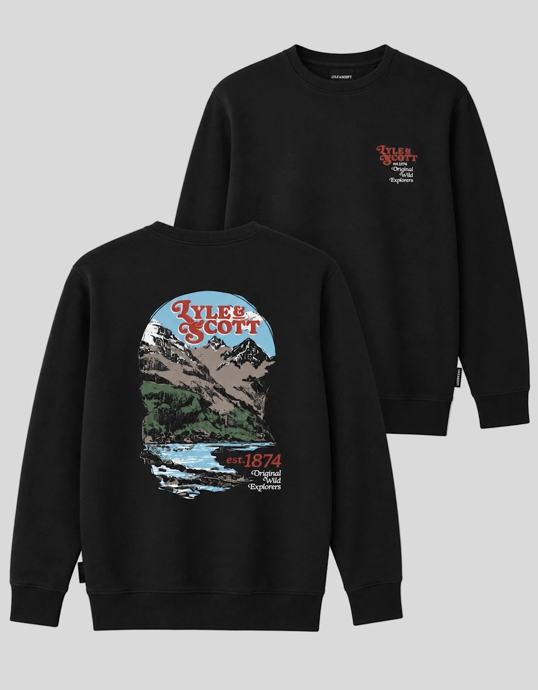 Landscape Graphic Crew Neck Sweatshirt