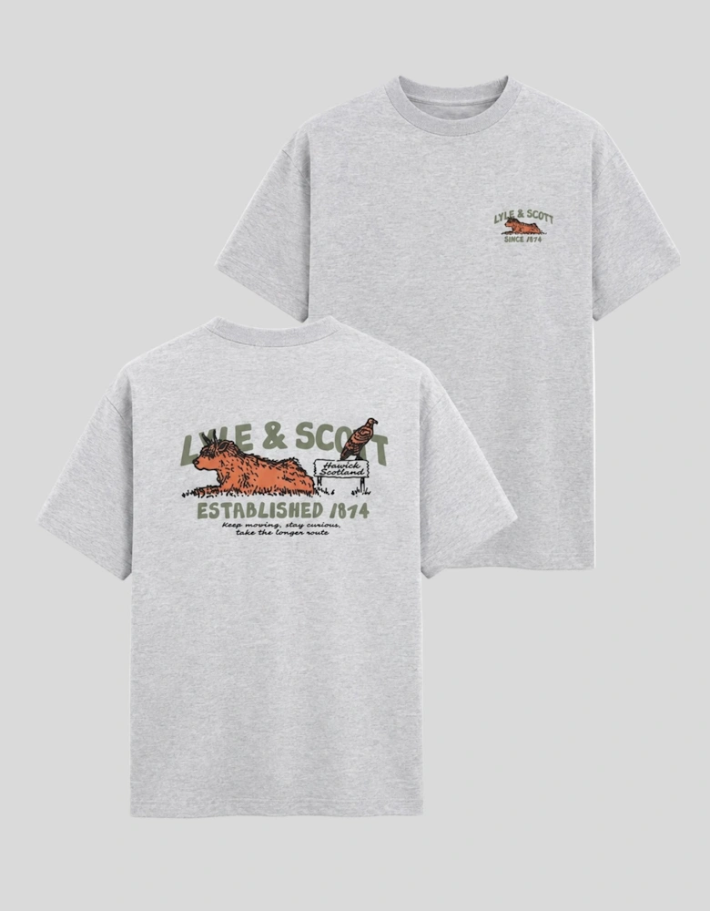 Highland Cow Graphic T -Shirt