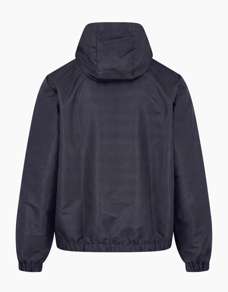AQUASCUTUM DIAMOND WAVE BADGE TRACKTOP NAVY