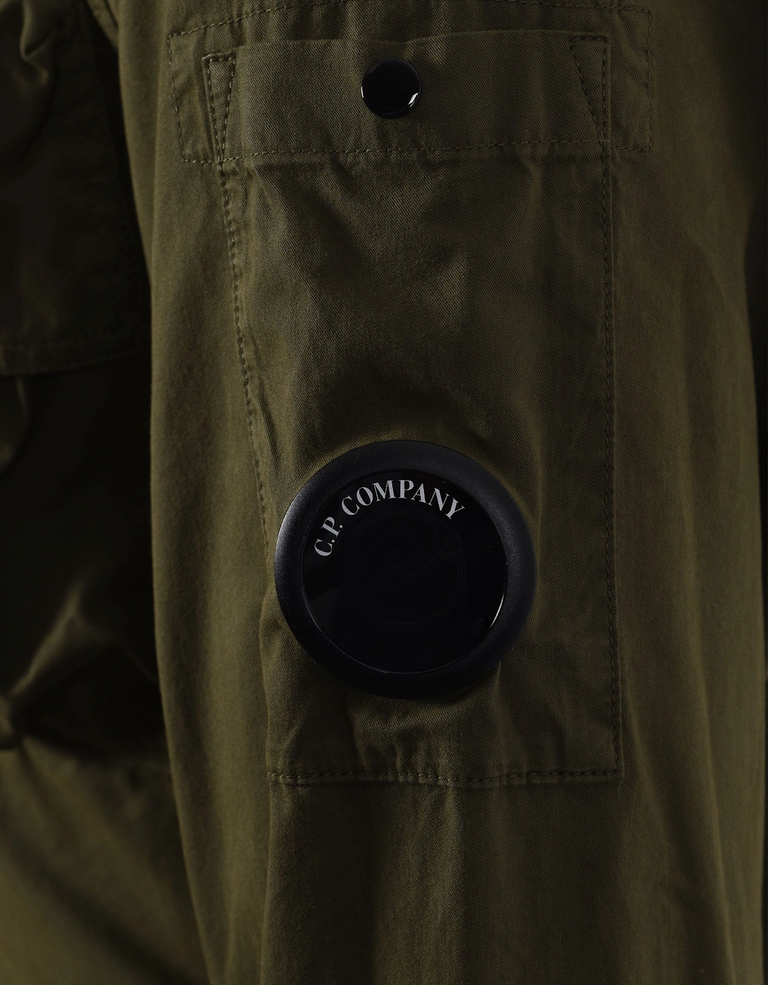 CP COMPANY LONG SLEEVED GABARDINE SHIRT IVY GREEN