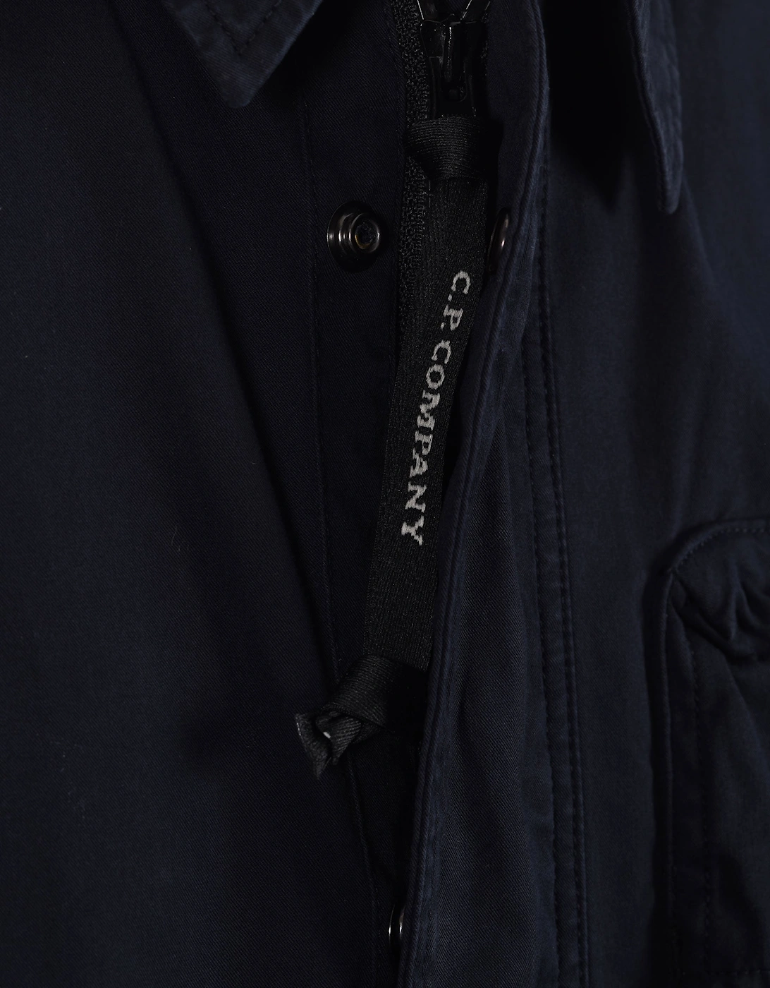 CP COMPANY LONG SLEEVED GABARDINE SHIRT TOTAL ECLIPSE