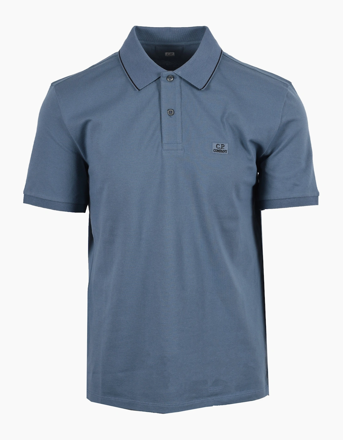 CP COMPANY TIPPED POLO SHIRT ORION BLUE