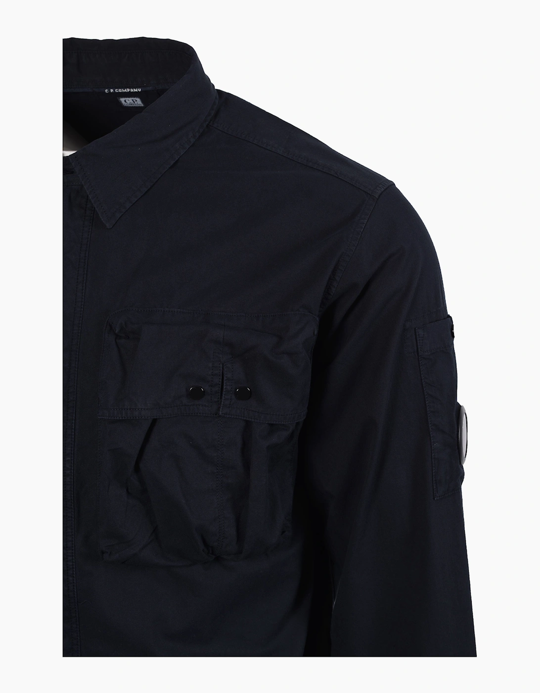 CP COMPANY LONG SLEEVED GABARDINE SHIRT TOTAL ECLIPSE