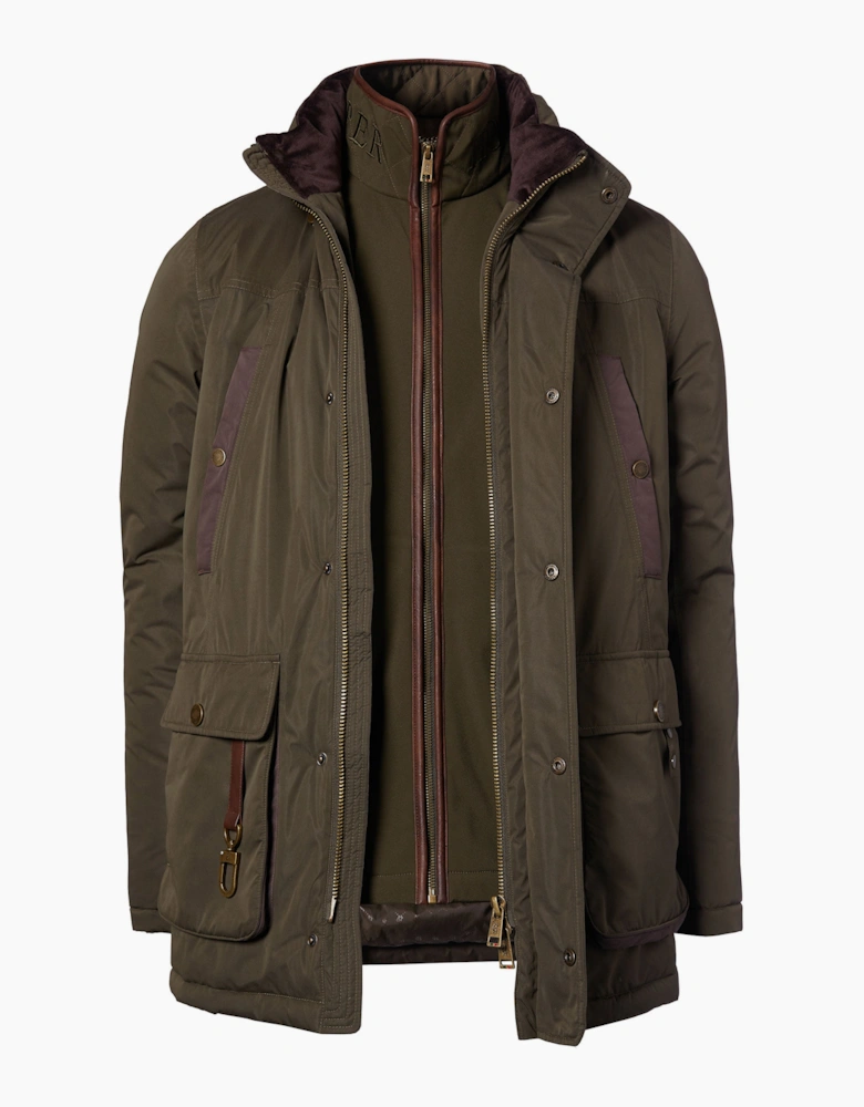 HOLLLAND COOPER STAMFORD FIELD COAT KHAKI