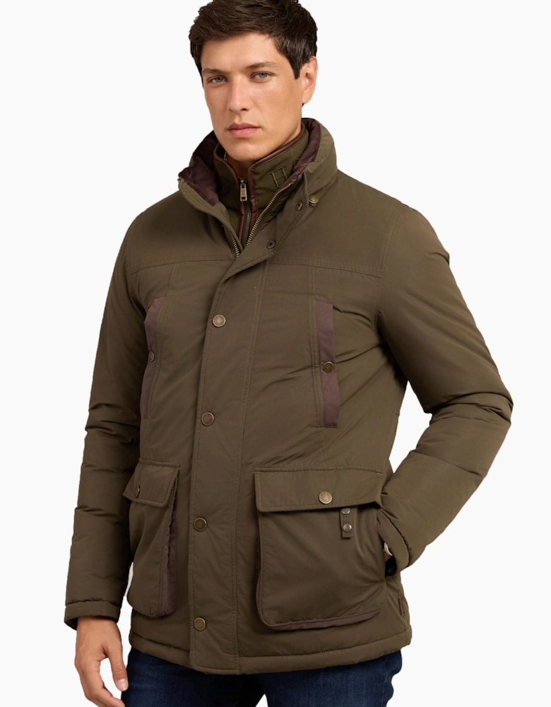 HOLLLAND COOPER STAMFORD FIELD COAT KHAKI