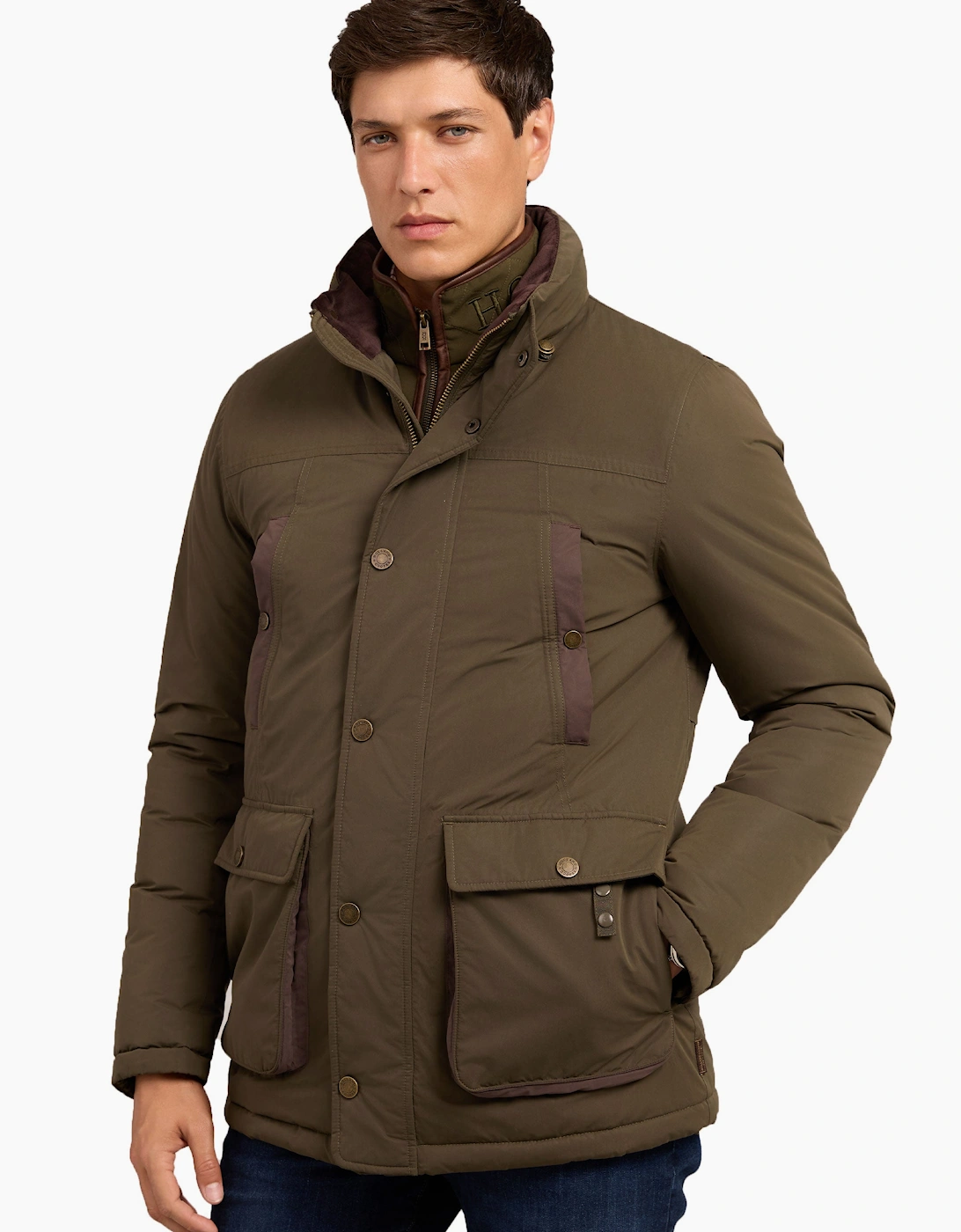 HOLLLAND COOPER STAMFORD FIELD COAT KHAKI