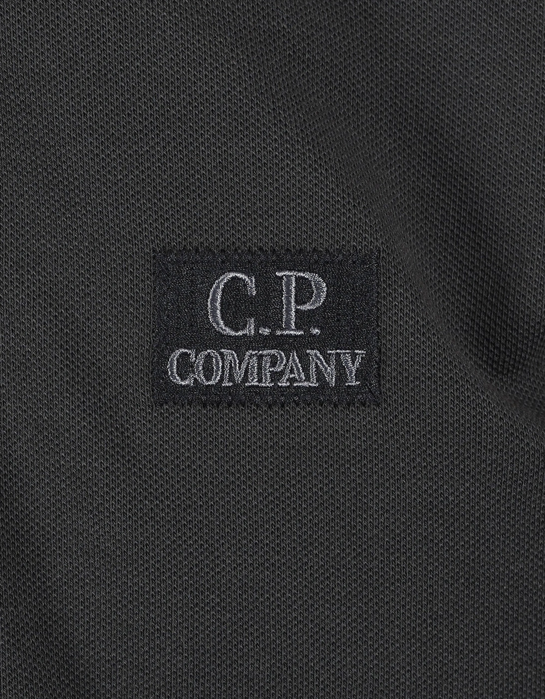 CP COMPANY TIPPED POLO SHIRT RAVEN