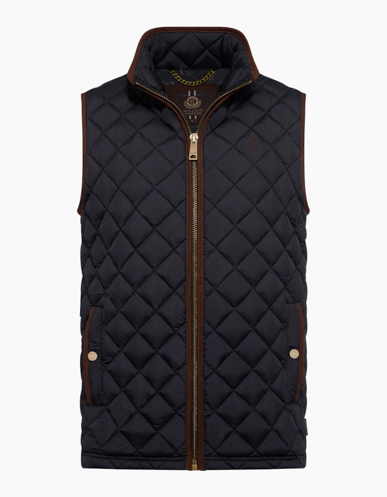 HOLLAND COOPER COUNTRY QUILTED GILET INK NAVY