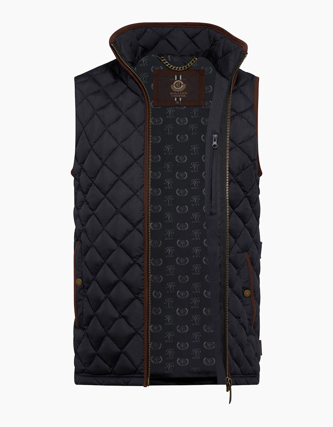 HOLLAND COOPER COUNTRY QUILTED GILET INK NAVY
