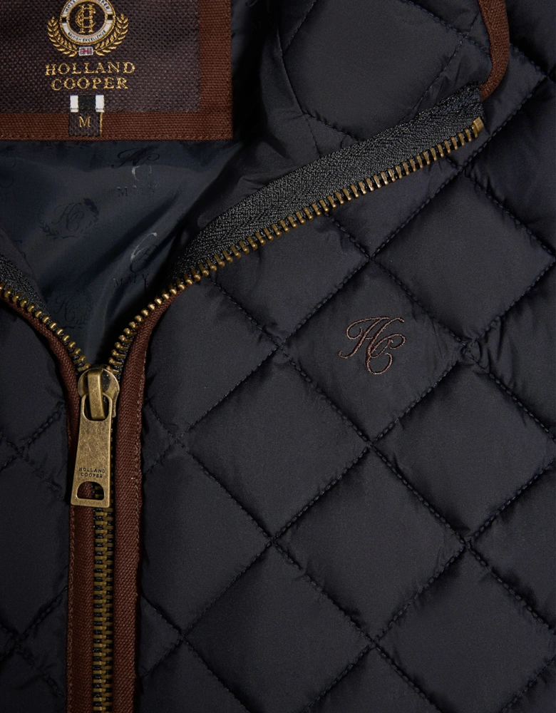 HOLLAND COOPER COUNTRY QUILTED GILET INK NAVY