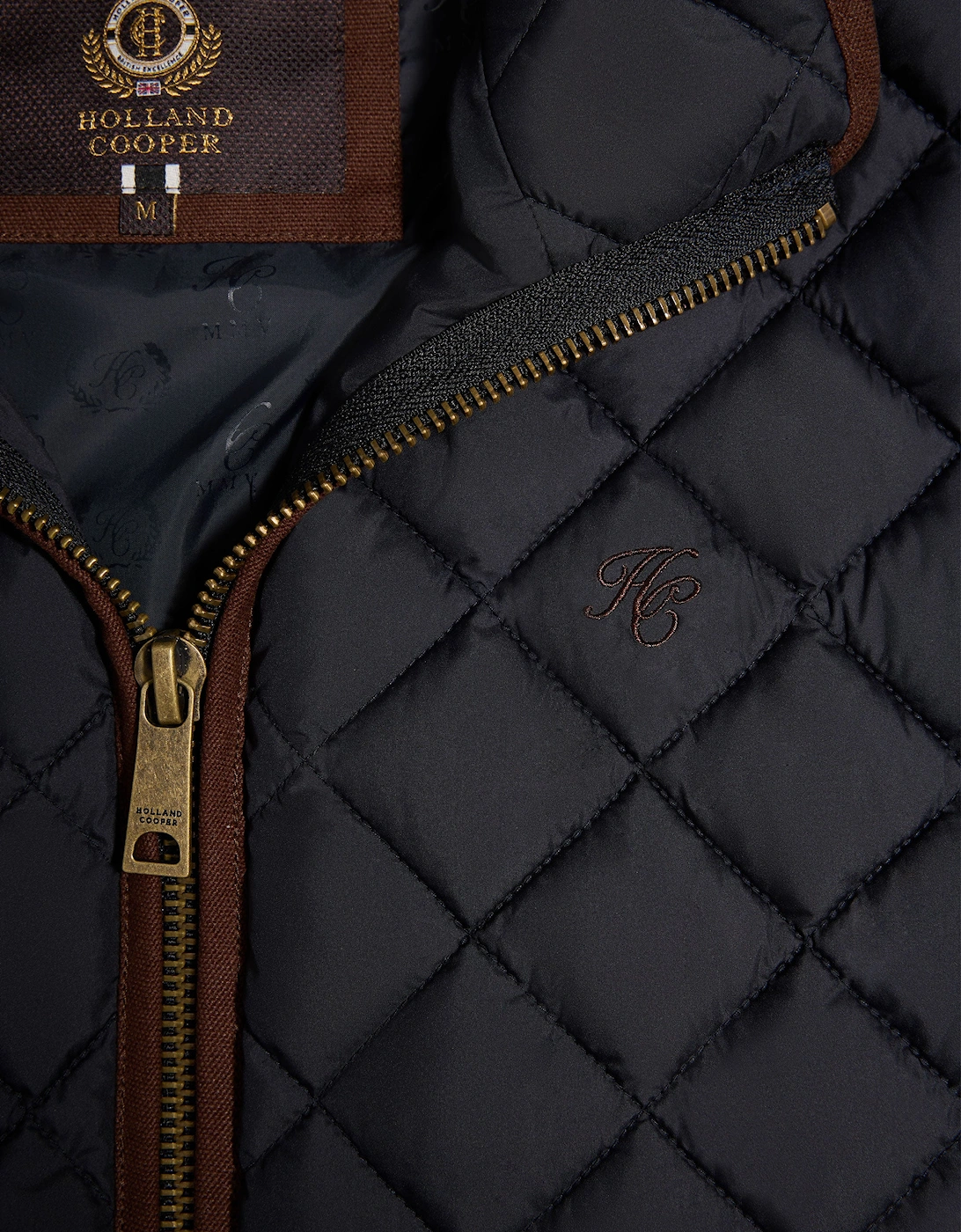 HOLLAND COOPER COUNTRY QUILTED GILET INK NAVY