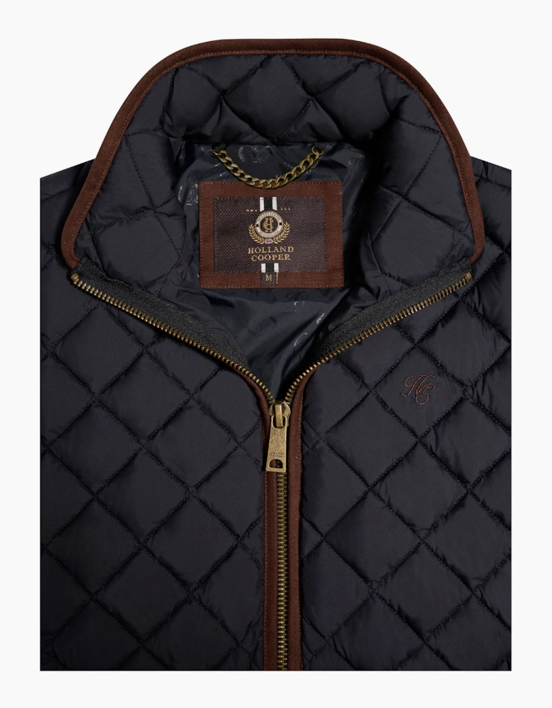 HOLLAND COOPER COUNTRY QUILTED GILET INK NAVY