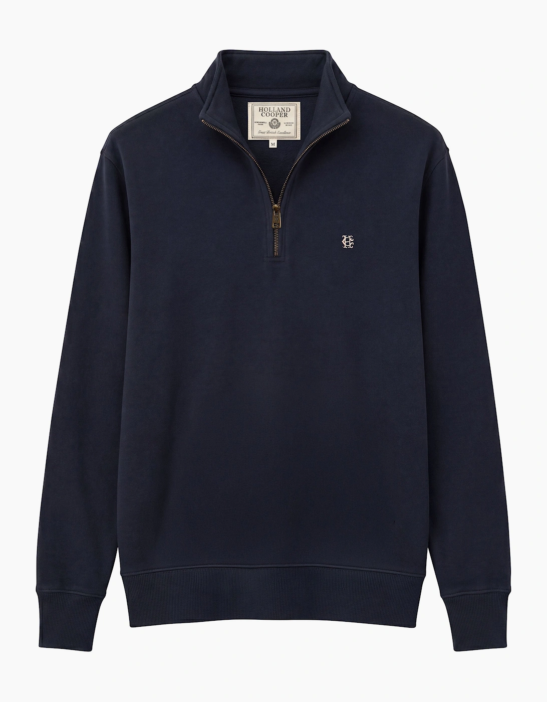 HOLLAND COOPER QUARTER ZIP SWEATSHIRT NAVY