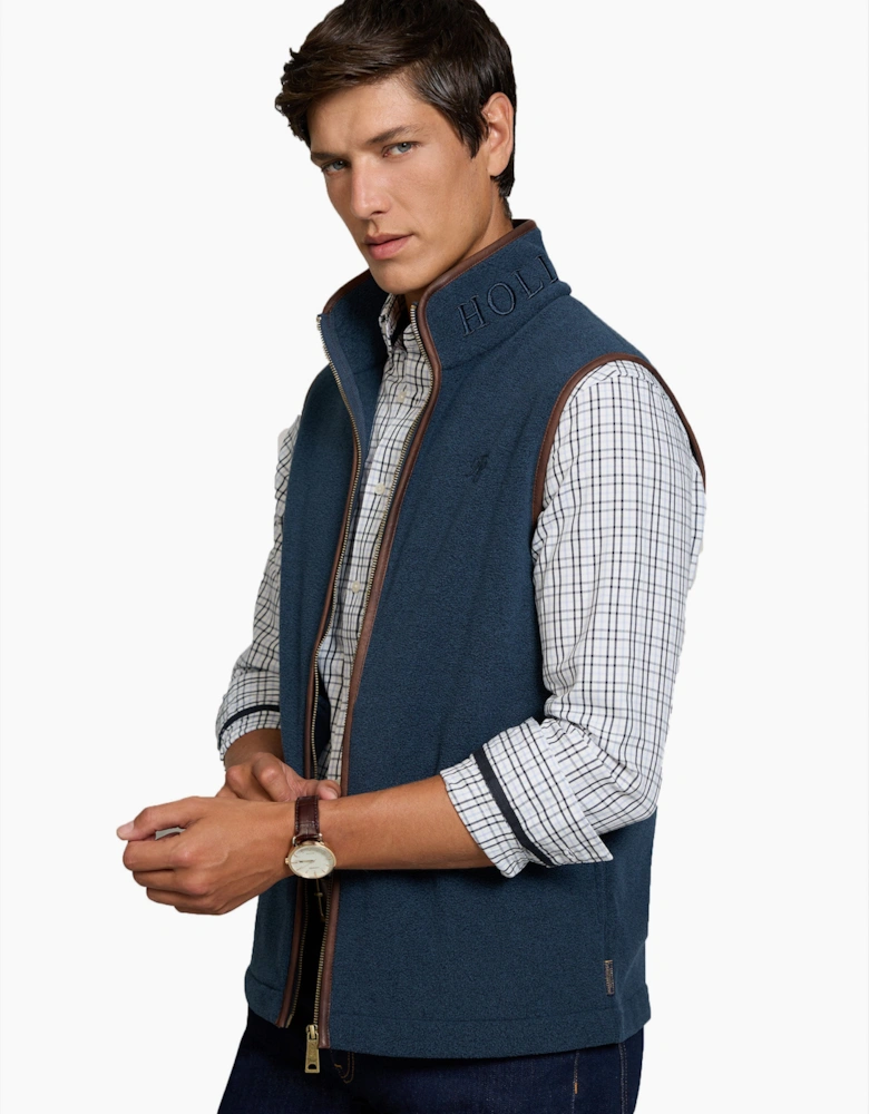 HOLLAND COOPER CLASSIC WOVEN BUTTON DOWN SHIRT CHECK BLUE