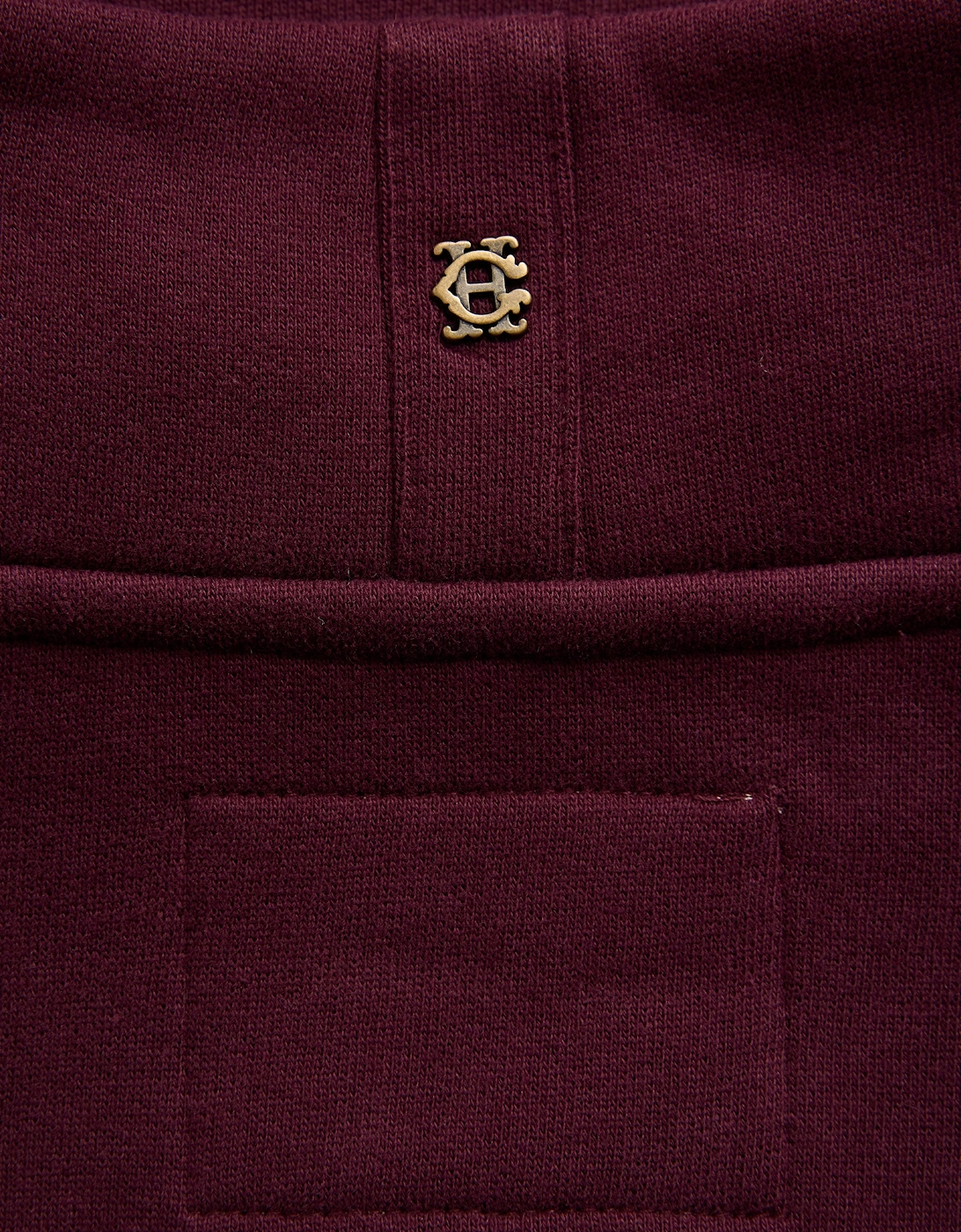 HOLLAND COOPER QUARTER ZIP SWEATSHIRT MULBERRY